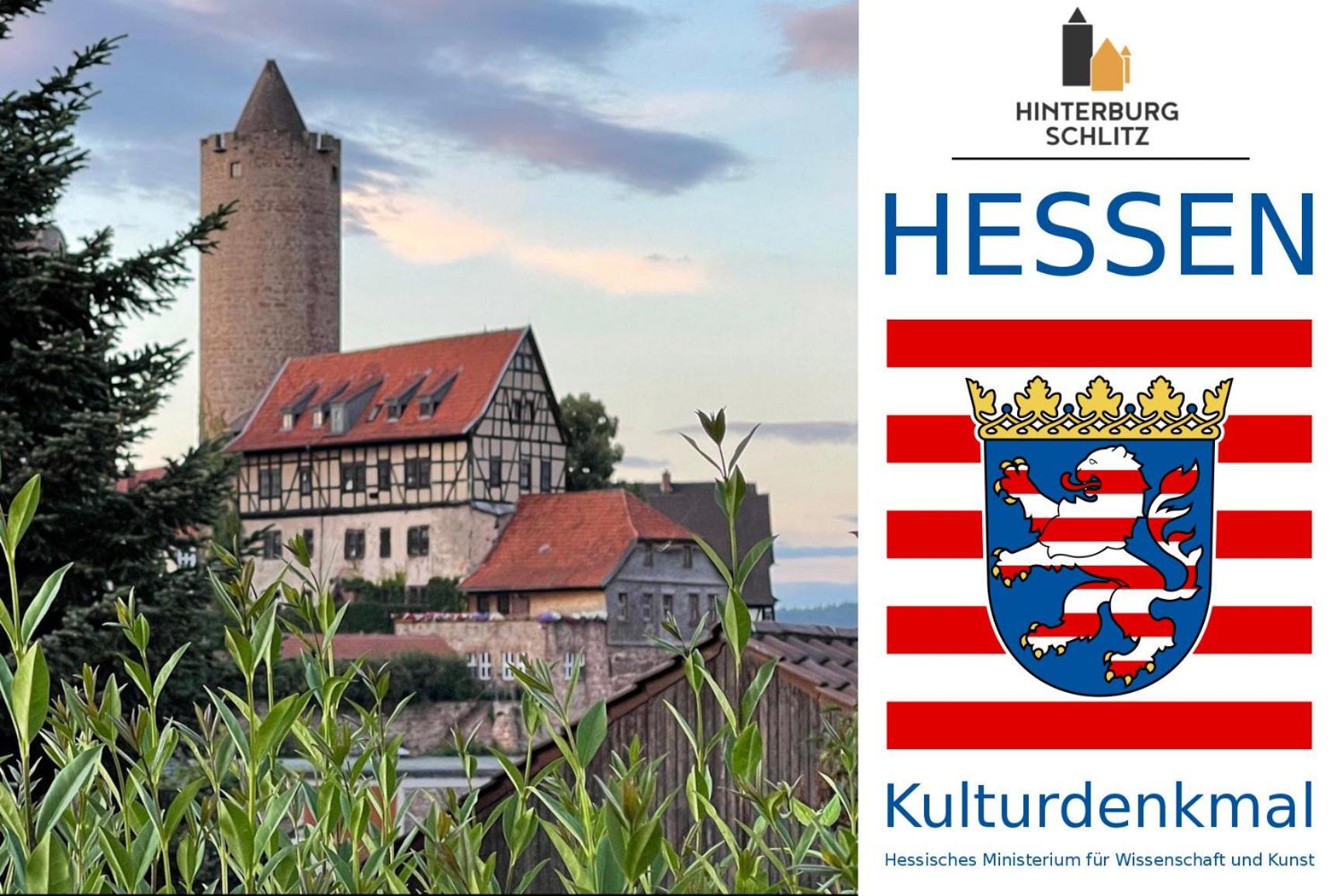 Graefin Amalia - Elegantes Apartment In Der Historischen Hinterburg In Schlitz, 2 Schlafzimmer, Mit Garten, Nahe Fulda Und Bad Hersfeld Ngoại thất bức ảnh